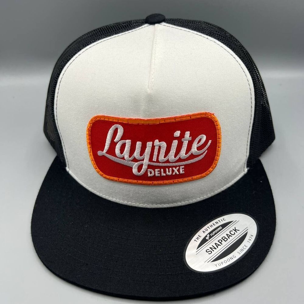 Layrite Deluxe Trucker Hat Men‎ White Stay Rite with Layrite SnapBack Cap